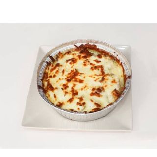 Plato kebab gratinado con arroz