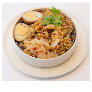 Рамен с креветками