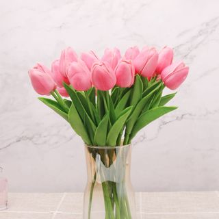 grande mazzo di tulipani rosa   (fiori Dall'Olanda )