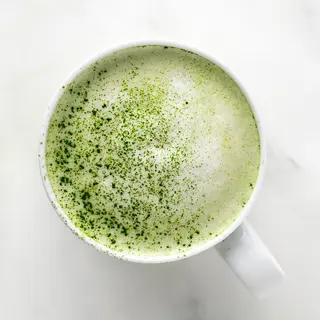 Vainilla matcha latte