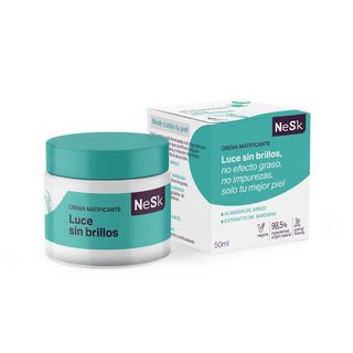 Crema Matificante "Luce Sin Brillos" De Nesk 50 Ml