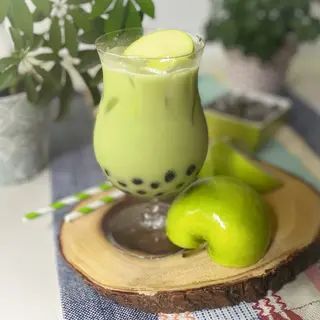 Milk tea boba - Green apple