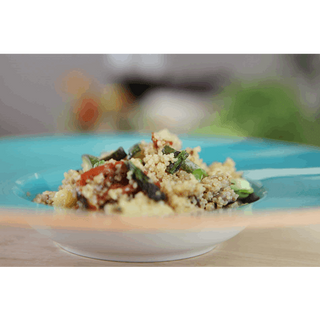 Wok de cuscús y verduras