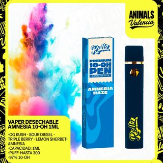 Vaper Desechable Amnesia 10-OH 97% 1Ml