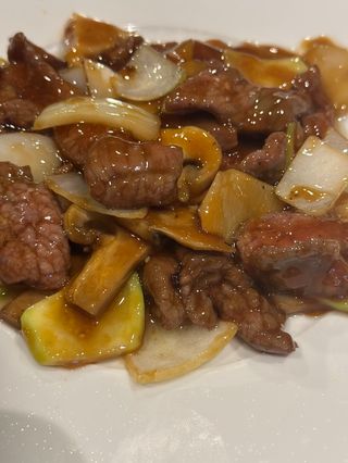 ternera con salsa de ostras