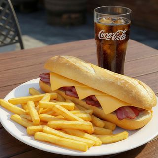 Menú Bocadillo Super Bacon