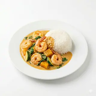 Calabaza con Gambas
