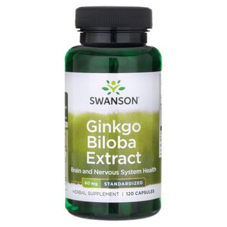 Miłorząb Japoński 60mg Ginkgo Biloba ekstrakt 24% 120 kapsułek SWANSON