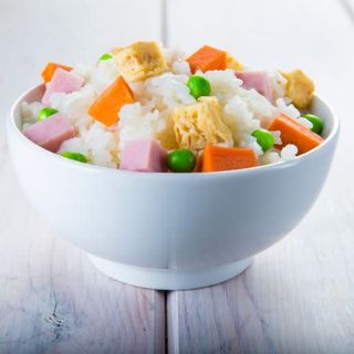 arroz frito con tres delicias