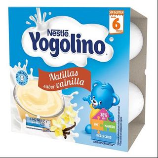 Postre Lácteo Natillas Desde 6 Mes. Nestlé Yogolino 4x100 Gr