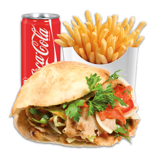 Menú Kebab Con Patatas Y Bebida