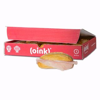Caja de 10 Bocadillos Pequeños de Jamón York