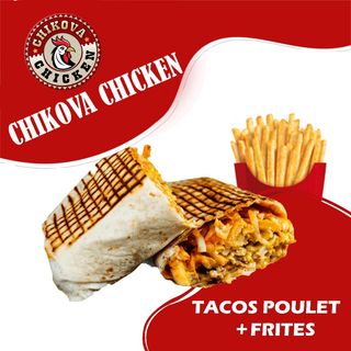 Tacos Poulet avec Frites
