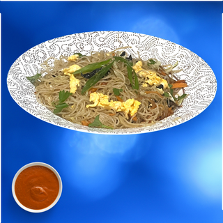 CHOW MEIN DE ARROZ COM VEGAN