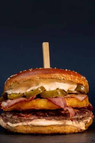 Burger Ostry Ziemniak