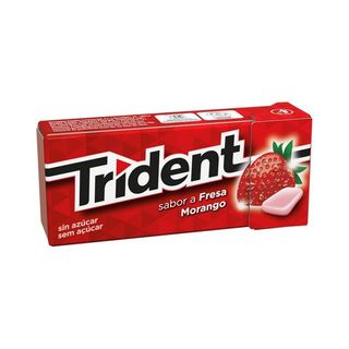 Chicles Sin Azúcar Marca Trident Sabor Fresa