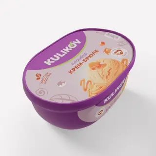 Мороженое «Крем-Брюле пломбир» в ванночке (400 гр.)