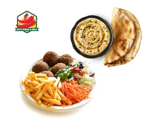 Falafel Zestaw + Mutabal z Pitą