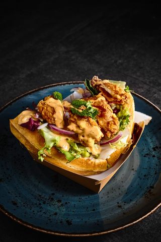 Gofre Pollo Especiado
