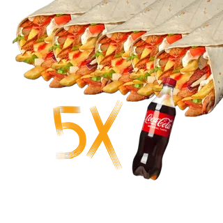 5xKebab pui + 5xCola 0.5