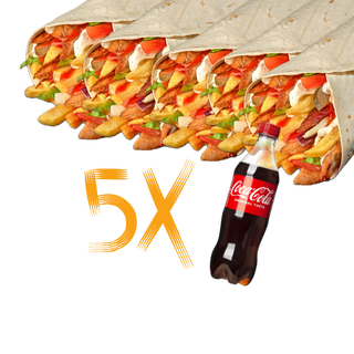 5xKebab pui + 5xCola 0.5