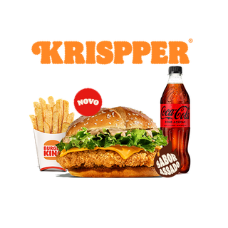 Menu Krispper Grande + Batata + Cola Cola Zero