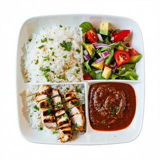 Plato de shawarma Mixto la damasquina mixto