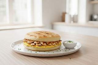 Chapati Omelette Fromage Escalope Grillé Extra Cheese Triangle