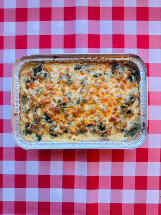Zapiekanka ze szpinakiem