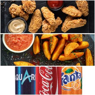 Menu Alitas de pollo Kentucky style 5 und.