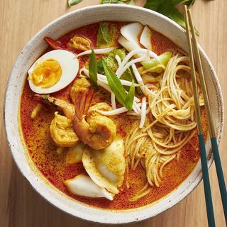 Prawns Dumplings Laksa