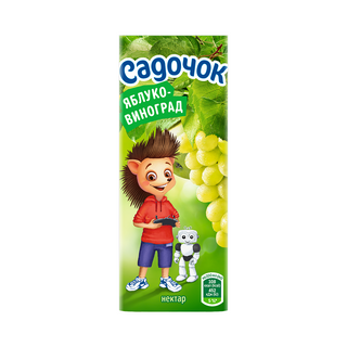 Нектар Садочок Яблуко-Виноград (0.2л)