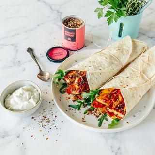 Grilled Halloumi Wrap