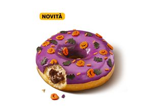 Donut di Halloween ripieno alla nocciola
