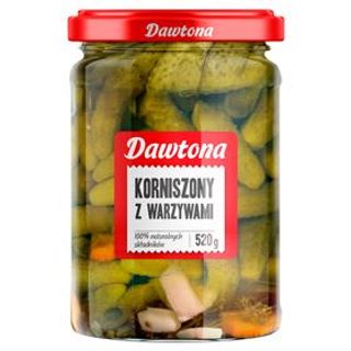 Ogórki korniszone z warzywami Dawtona. 0.25кг