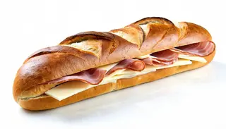 Panino con prosciutto crudo e formaggio