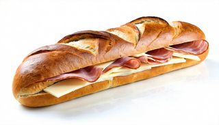 Panino con prosciutto crudo e formaggio