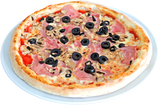 Pizza Prosciuto Funghi  mare