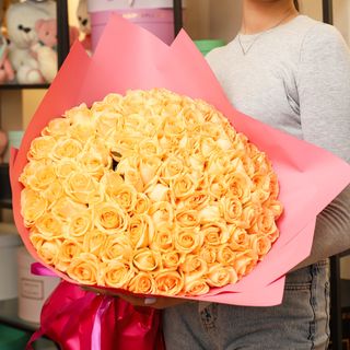 Акция! 101 кремовая роза