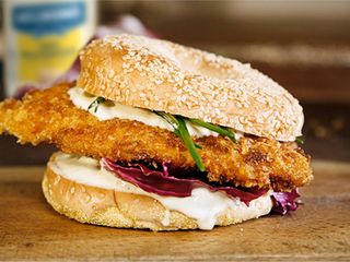 Hamburguesa De Pollo Crujiente