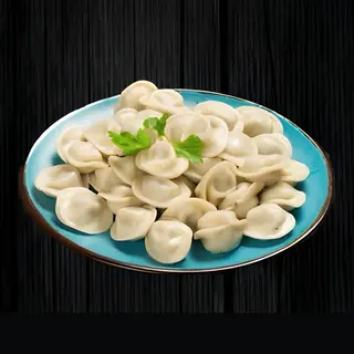 Пельмени с бульоном
