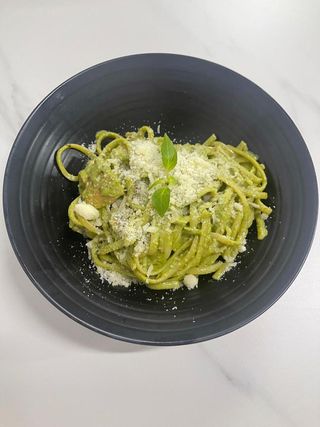 Pâtes Linguine Pesto Poulet a la Crème