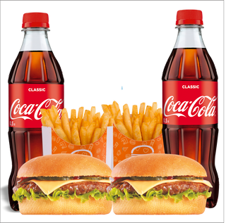 Комбо Чизбургер на двоих