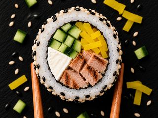 GRILL TUNA CALIFORNIA SEZAM
