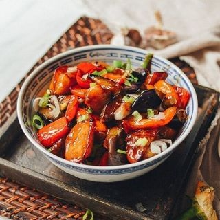 Potato, Eggplant and Green pepper