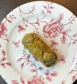 Mini Cannolo Siciliano 2.0 con crema de pistacho