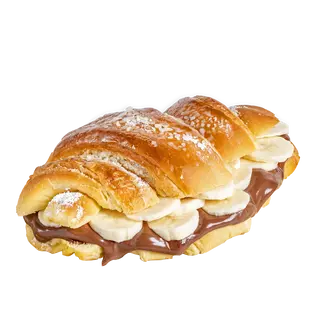 Croissant Con Nutella Y Plátano