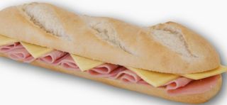 Bocadillo de jamón dulce y queso (mini)