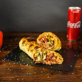 Запечённая шаурма с курицей