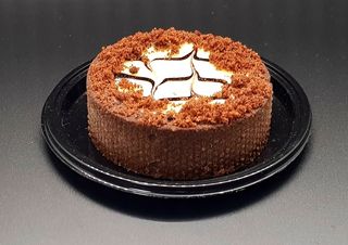 Tarta cu ciocolata neagra, expresso si ganaj de ciocolata alba